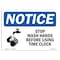 Signmission OSHA Sign, Stop Wash Hands Before Using With, 10in X 7in Rigid Plastic, 7" W, 10" L, Landscape OS-NS-P-710-L-18489 - alternate 1